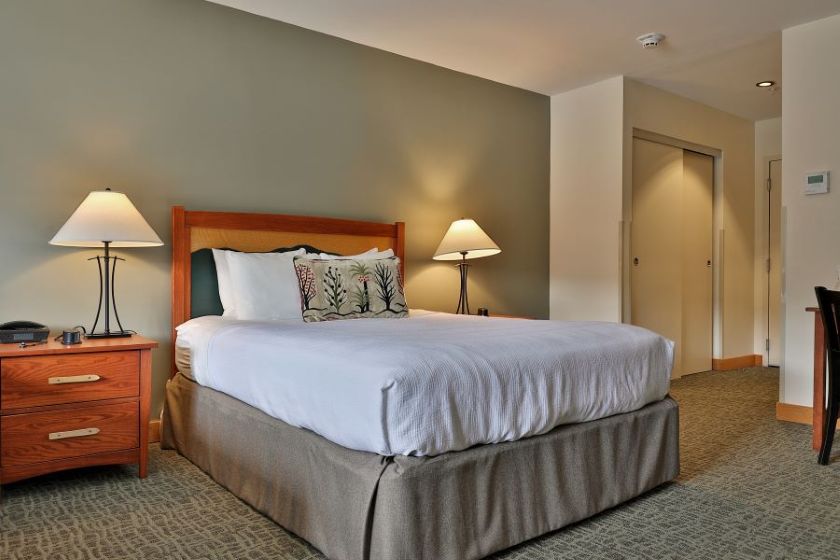 Hotel room (1 king or 2 queen beds)