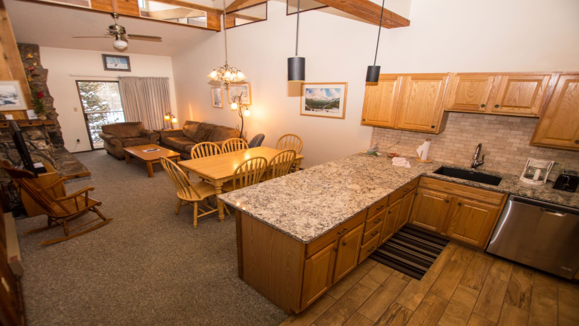 Beaver Village Sample Kitchen/Living Area