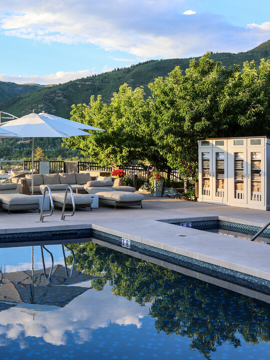 Rooftop hot tub summer