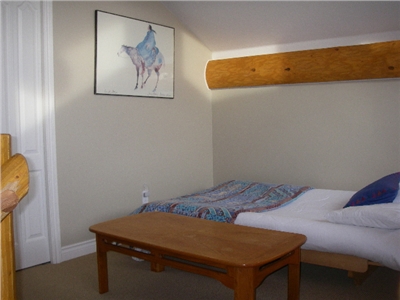 Open Loft area with double Futon and TV