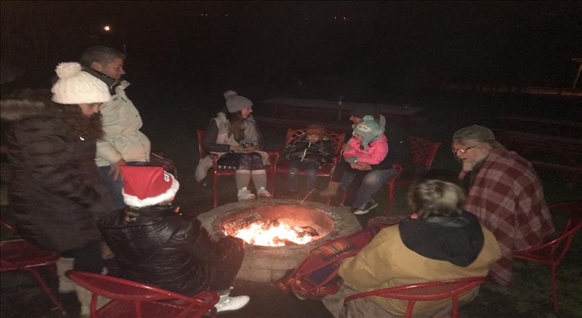 Enjoy a night around one of our firepits