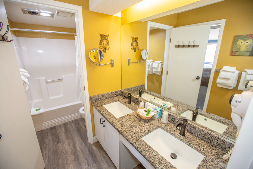 Bathroom in one of our Den units