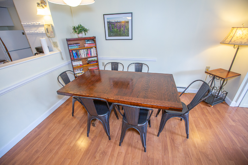Dining area in one of our Loft units