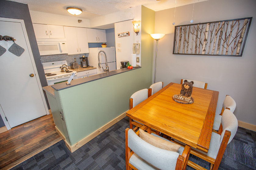 Kitchen/Dining area in one of our Den units