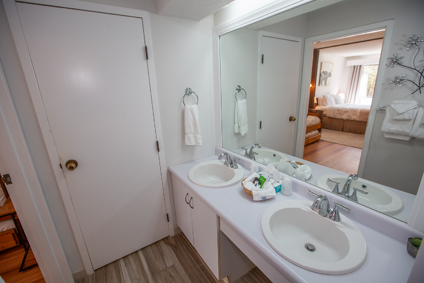 Bathroom in one of our Den units
