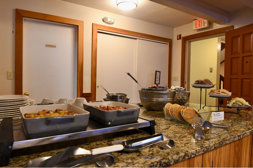 Enjoy complimentary homemade breakfast